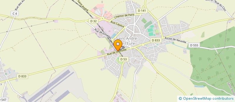 localisation de l'entreprise MADAME BRIGITTE LEROY  SAINT ANDRE DE L'EURE