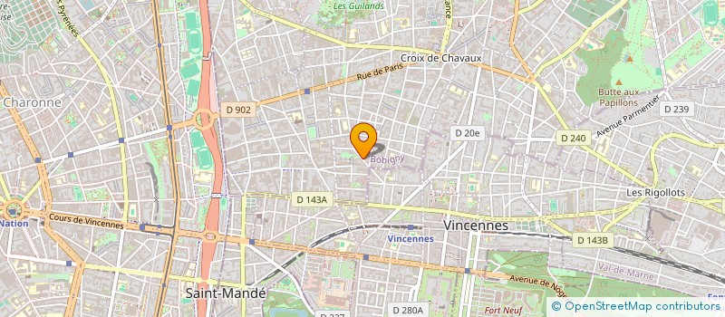 localisation de l'entreprise MADAME BRIGITTE LESCOEUR à MONTREUIL