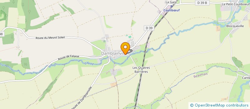 localisation de l'entreprise MADAME BRIGITTE LETOURNEUR  DAMBLAINVILLE
