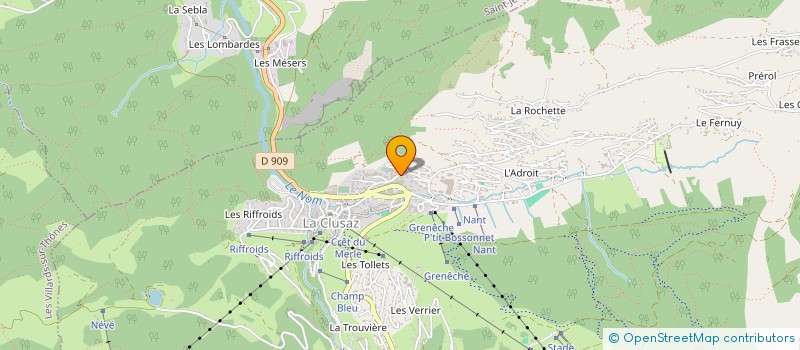 localisation de l'entreprise MADAME BRIGITTE LETTRE à LA CLUSAZ