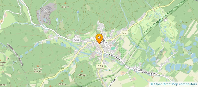 localisation de l'entreprise MADAME BRIGITTE LINDECKER à ROUGEMONT-LE-CHATEAU