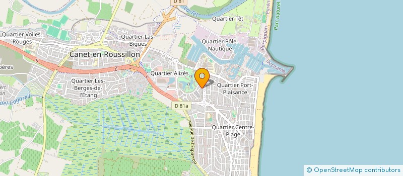 localisation de l'entreprise MADAME BRIGITTE LLORENS à CANET-EN-ROUSSILLON