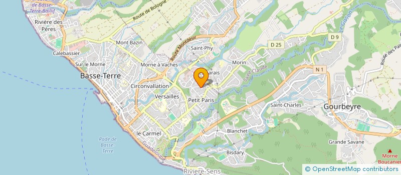 localisation de l'entreprise MADAME BRIGITTE LOBEAU  BASSE-TERRE