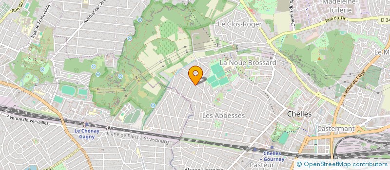 localisation de l'entreprise MADAME BRIGITTE LOBEAU  CHELLES