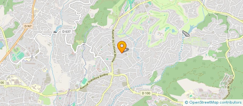 localisation de l'entreprise MADAME BRIGITTE LOMBART  SAINT-RAPHAEL