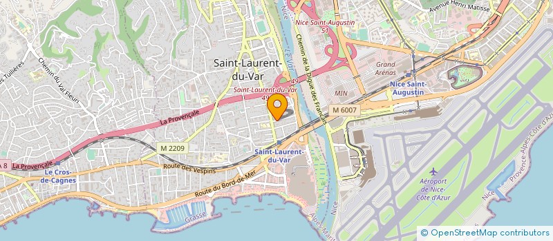 localisation de l'entreprise MADAME BRIGITTE LONGUEVILLE à SAINT-LAURENT-DU-VAR