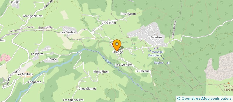 localisation de l'entreprise MADAME BRIGITTE LORETAN  LA ROCHE-SUR-FORON