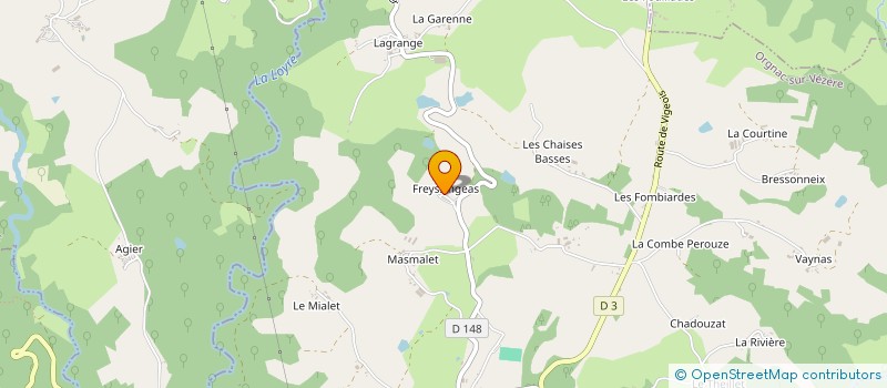 localisation de l'entreprise MADAME BRIGITTE LOUBRIAT à ORGNAC-SUR-VEZERE