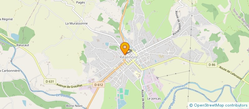 localisation de l'entreprise MADAME BRIGITTE LOUMAN  REALMONT