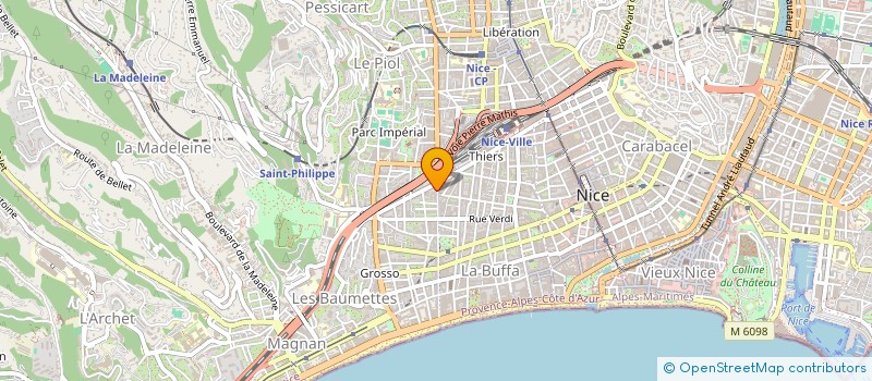 localisation de l'entreprise MADAME BRIGITTE LUCET à NICE