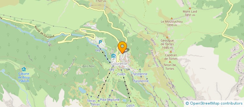 localisation de l'entreprise MADAME BRIGITTE LUNEL  EAUX-BONNES