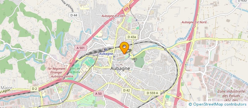 localisation de l'entreprise MADAME BRIGITTE MAGGIANI-ANTONIOTTI à AUBAGNE