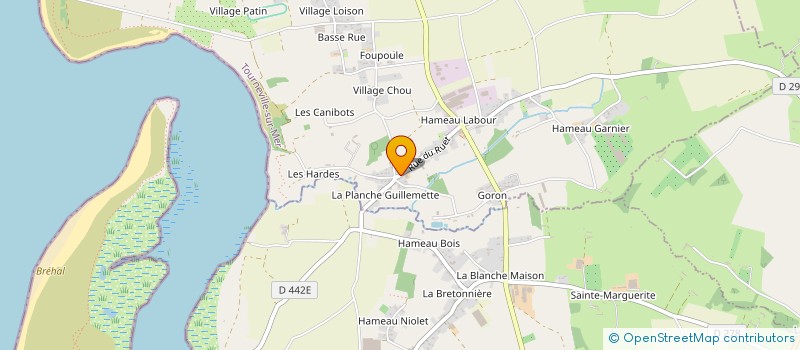 localisation de l'entreprise MADAME BRIGITTE MAHE  TOURNEVILLE-SUR-MER