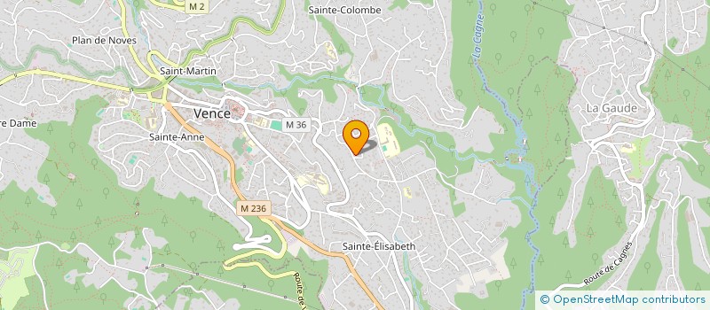 localisation de l'entreprise MADAME BRIGITTE MAIFFREDI  VENCE