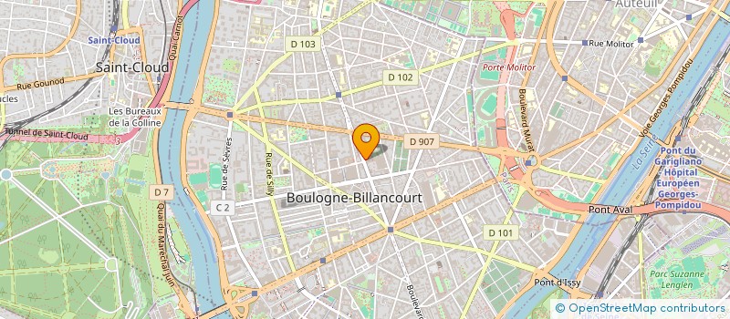localisation de l'entreprise MADAME BRIGITTE MAISEAU  BOULOGNE-BILLANCOURT