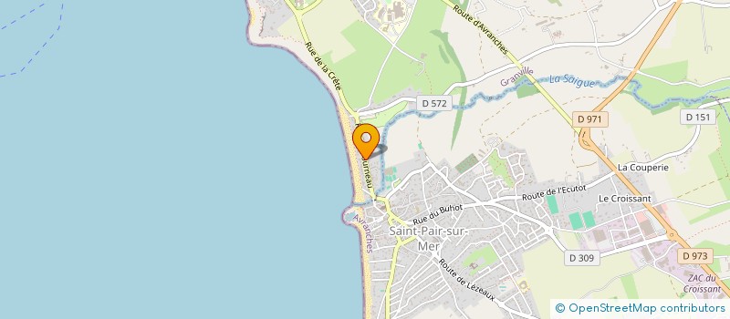 localisation de l'entreprise MADAME BRIGITTE MAISONNEUVE  GRANVILLE