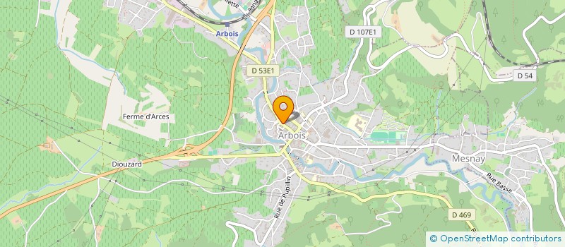 localisation de l'entreprise MADAME BRIGITTE MAIZIER à ARBOIS