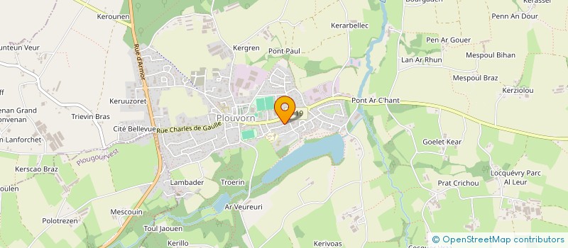 localisation de l'entreprise MADAME BRIGITTE MALGORN  PLOUVORN