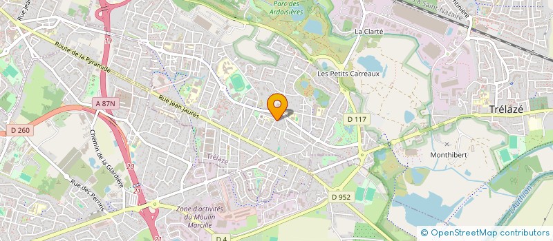 localisation de l'entreprise MADAME BRIGITTE MANCEL  TRELAZE