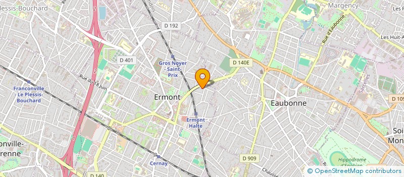 localisation de l'entreprise MADAME BRIGITTE MANSON  ERMONT