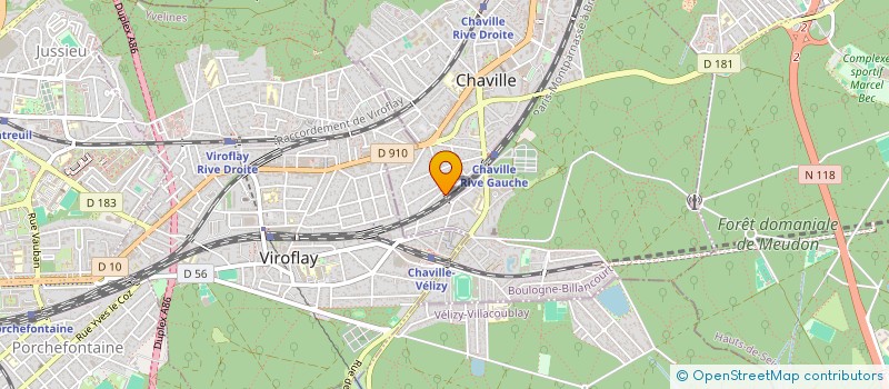 localisation de l'entreprise MADAME BRIGITTE MARCE à CHAVILLE