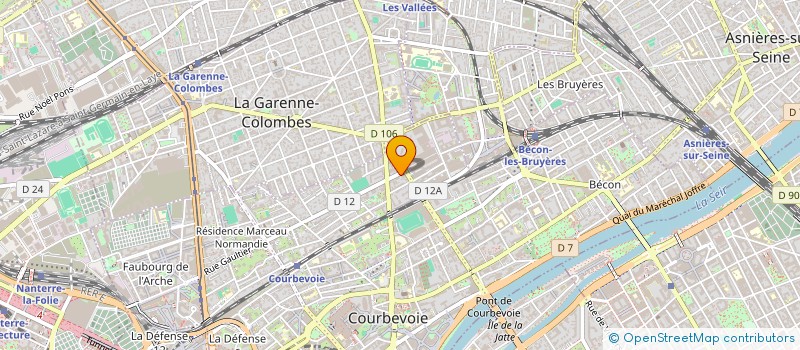 localisation de l'entreprise MADAME BRIGITTE MARCH à COURBEVOIE