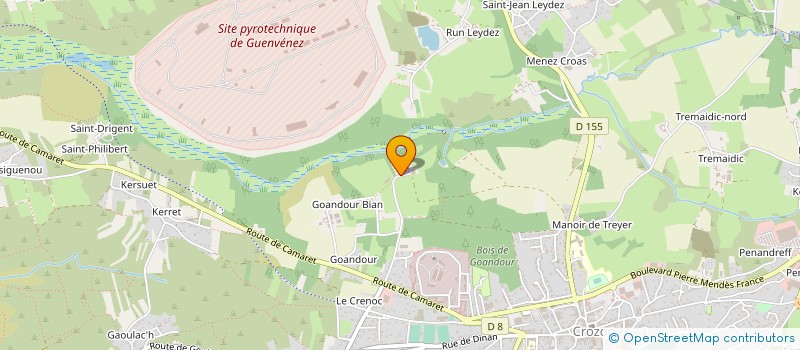 localisation de l'entreprise MADAME BRIGITTE MARCHADOUR  CROZON