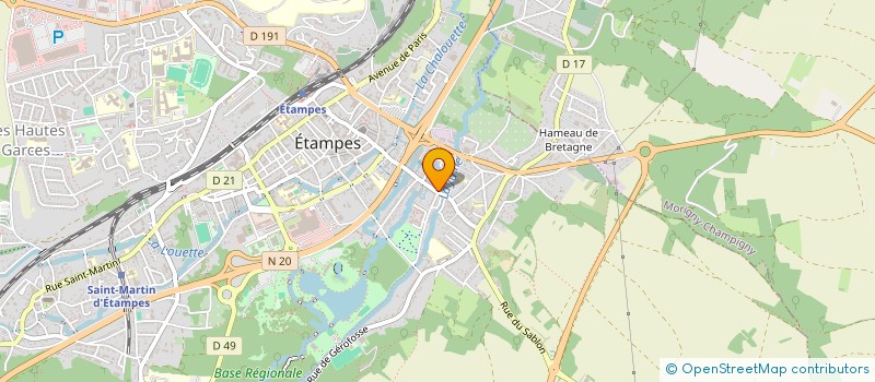 localisation de l'entreprise MADAME BRIGITTE MARIETTE  ETAMPES