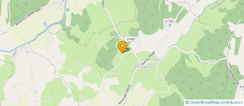 localisation de l'entreprise MADAME BRIGITTE MARION  LE CHALON