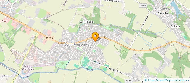 localisation de l'entreprise MADAME BRIGITTE MARION  QUINT-FONSEGRIVES