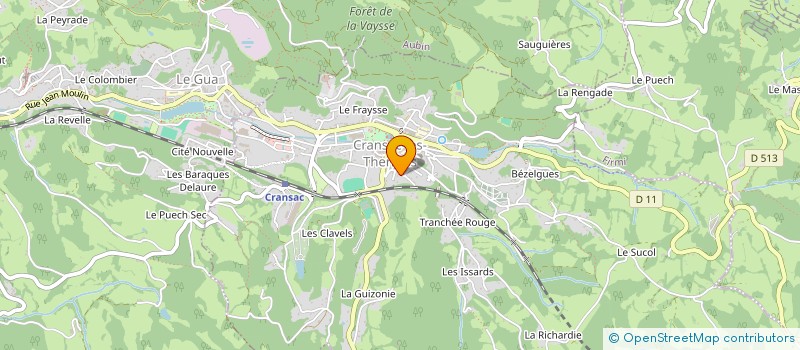 localisation de l'entreprise MADAME BRIGITTE MARRAGOU à CRANSAC