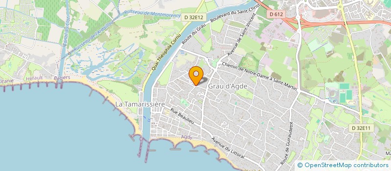 localisation de l'entreprise MADAME BRIGITTE MARROCCHELLI  AGDE