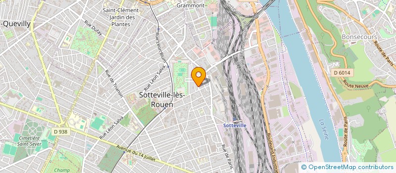 localisation de l'entreprise MADAME BRIGITTE MARTEL  SOTTEVILLE-LES-ROUEN