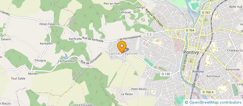 localisation de l'entreprise MADAME BRIGITTE MARTEL  KERGRIST