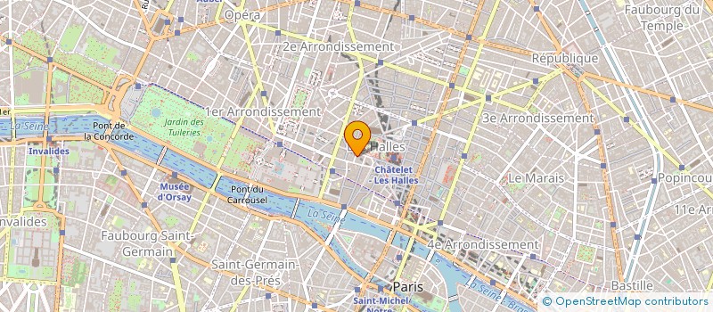 localisation de l'entreprise MADAME BRIGITTE MARTIN à PARIS