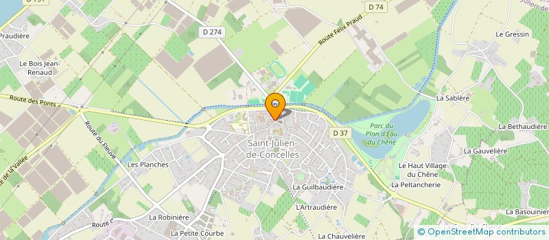 localisation de l'entreprise MADAME BRIGITTE MARTIN à SAINT-JULIEN-DE-CONCELLES