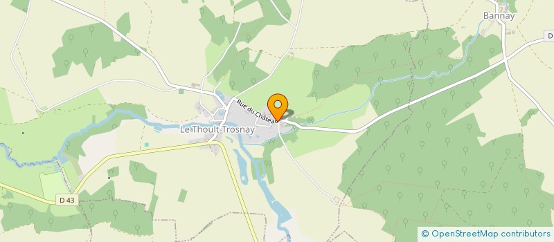 localisation de l'entreprise MADAME BRIGITTE MARTIN  LE THOULT TROSNAY