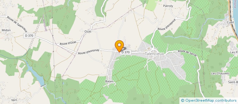 localisation de l'entreprise MADAME BRIGITTE MARTIN  TALENCIEUX