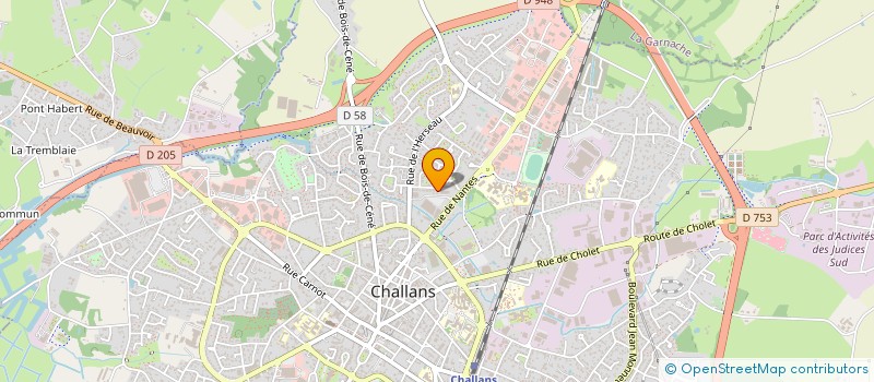 localisation de l'entreprise MADAME BRIGITTE MARTINEAU à CHALLANS