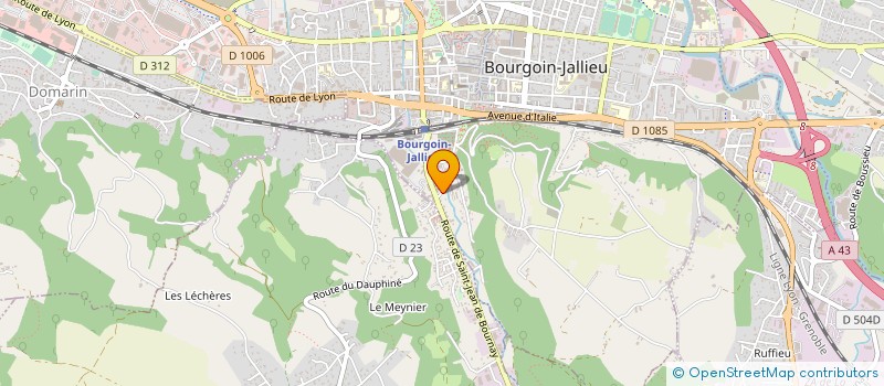 localisation de l'entreprise MADAME BRIGITTE MARTINET à BOURGOIN-JALLIEU