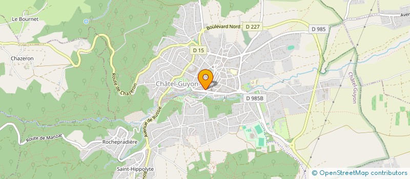 localisation de l'entreprise MADAME BRIGITTE MARTINET  CHATEL-GUYON