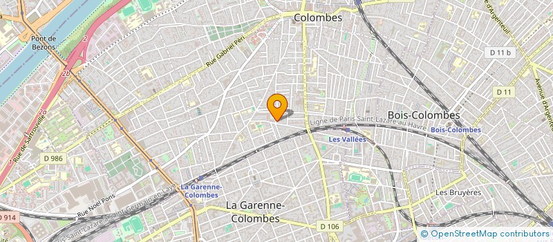 localisation de l'entreprise MADAME BRIGITTE MARTINET à COLOMBES