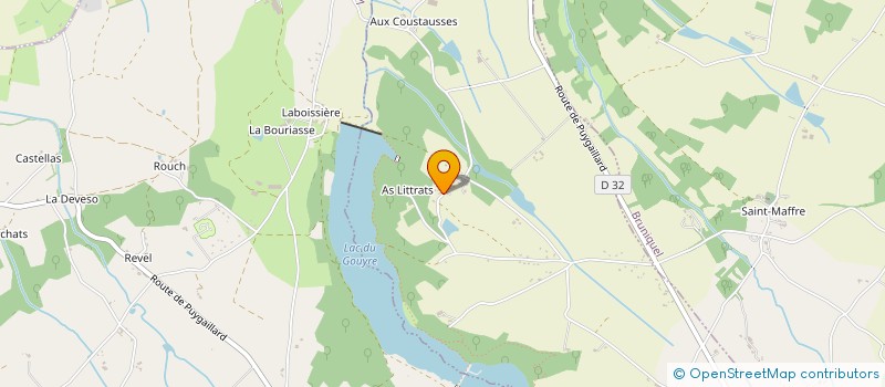 localisation de l'entreprise MADAME BRIGITTE MATHIEU  PUYGAILLARD-DE-QUERCY