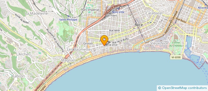 localisation de l'entreprise MADAME BRIGITTE MATTEI à NICE