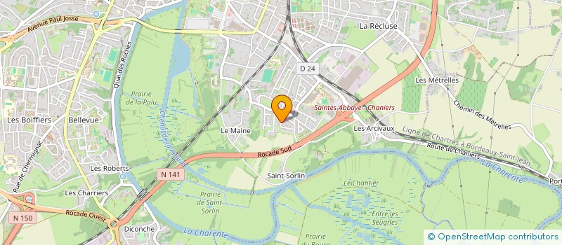 localisation de l'entreprise MADAME BRIGITTE MATTEODO  SAINTES