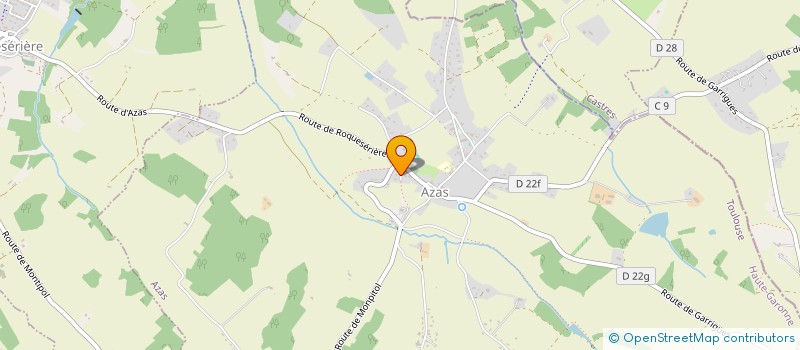 localisation de l'entreprise MADAME BRIGITTE MAURETTE  AZAS
