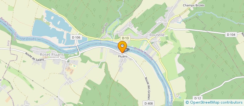 localisation de l'entreprise MADAME BRIGITTE MEDIGUE  ROSET-FLUANS