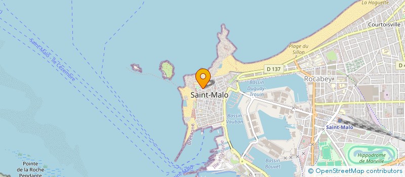 localisation de l'entreprise MADAME BRIGITTE MENICHI  SAINT-MALO