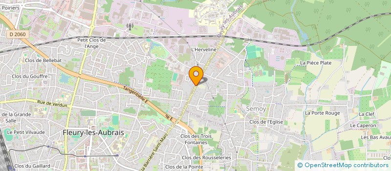 localisation de l'entreprise MADAME BRIGITTE MENZIN  FLEURY-LES-AUBRAIS