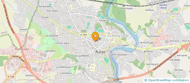 localisation de l'entreprise MADAME BRIGITTE MERER à AURAY